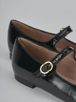 Ballerine tacco 1cm vernice nero