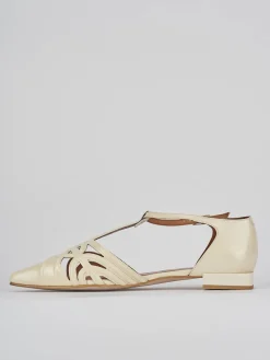 Ballerine tacco 1cm vernice beige