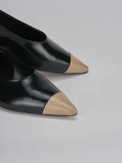 Ballerine tacco 1cm vernice nero