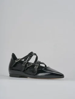Ballerine tacco 1cm vernice nero