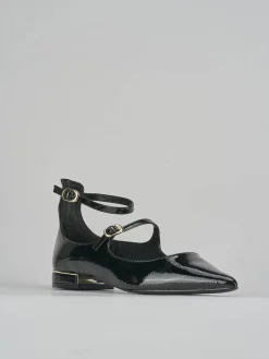 Ballerine tacco 1cm vernice nero