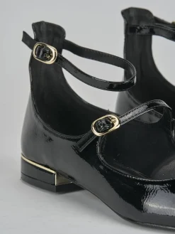 Ballerine tacco 1cm vernice nero