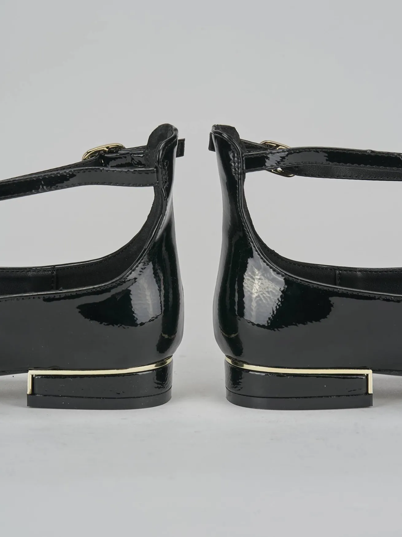 Ballerine tacco 1cm vernice nero