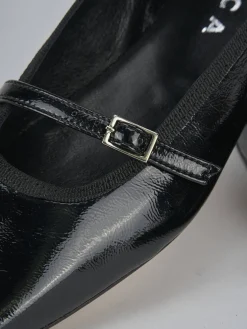 Ballerine tacco 1cm vernice nero