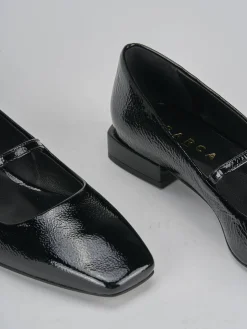 Ballerine tacco 2cm vernice nero