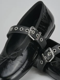 Ballerine tacco 1cm vernice nero