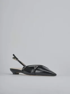 Ballerine tacco 2cm vernice nero