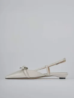 Ballerine tacco 2cm vernice beige