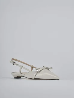 Ballerine tacco 2cm vernice beige