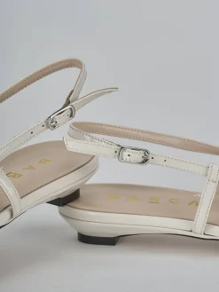Ballerine tacco 2cm vernice beige