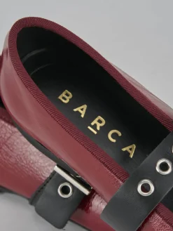 Ballerine tacco 1cm vernice rosso