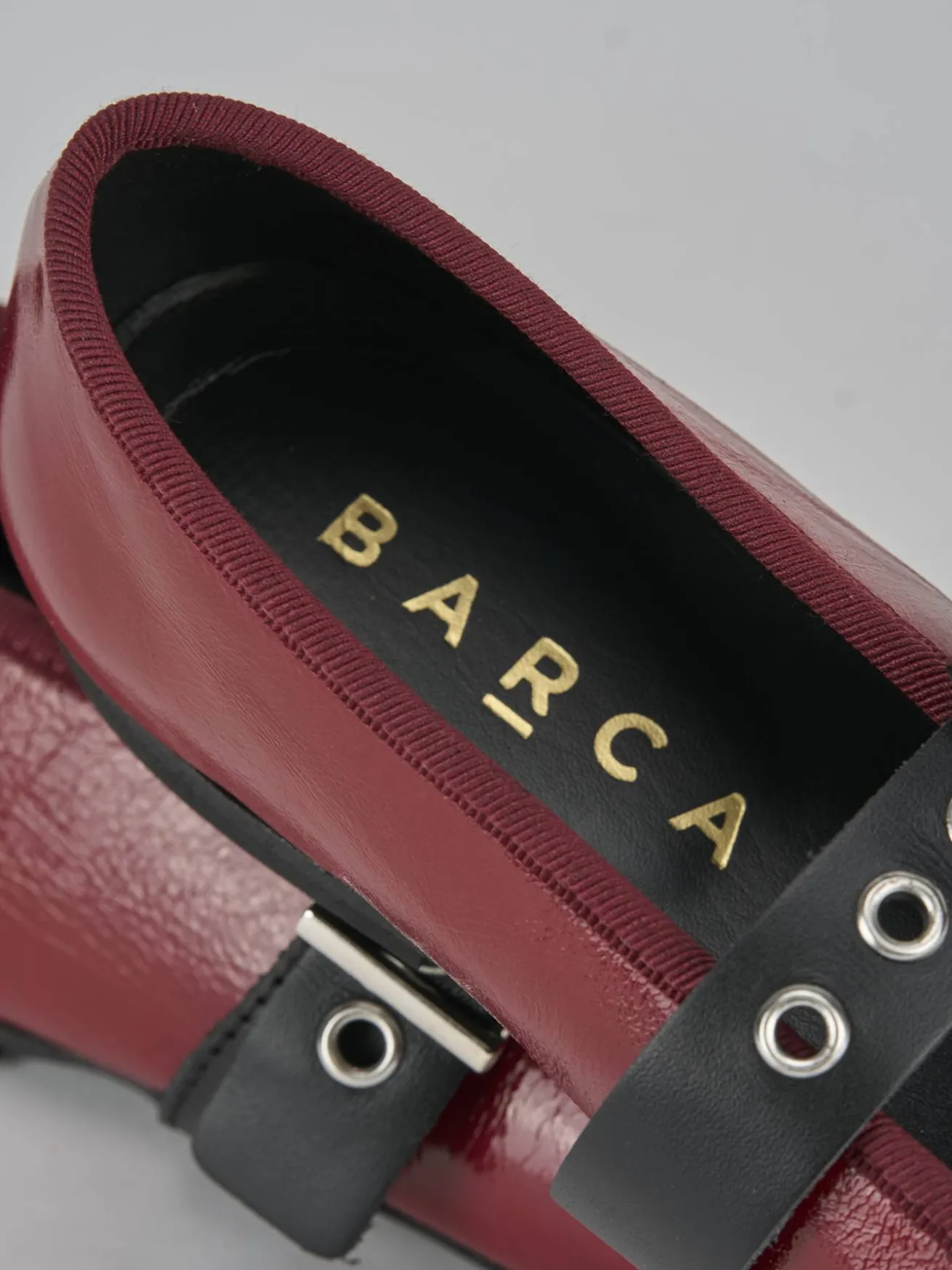 Ballerine tacco 1cm vernice rosso