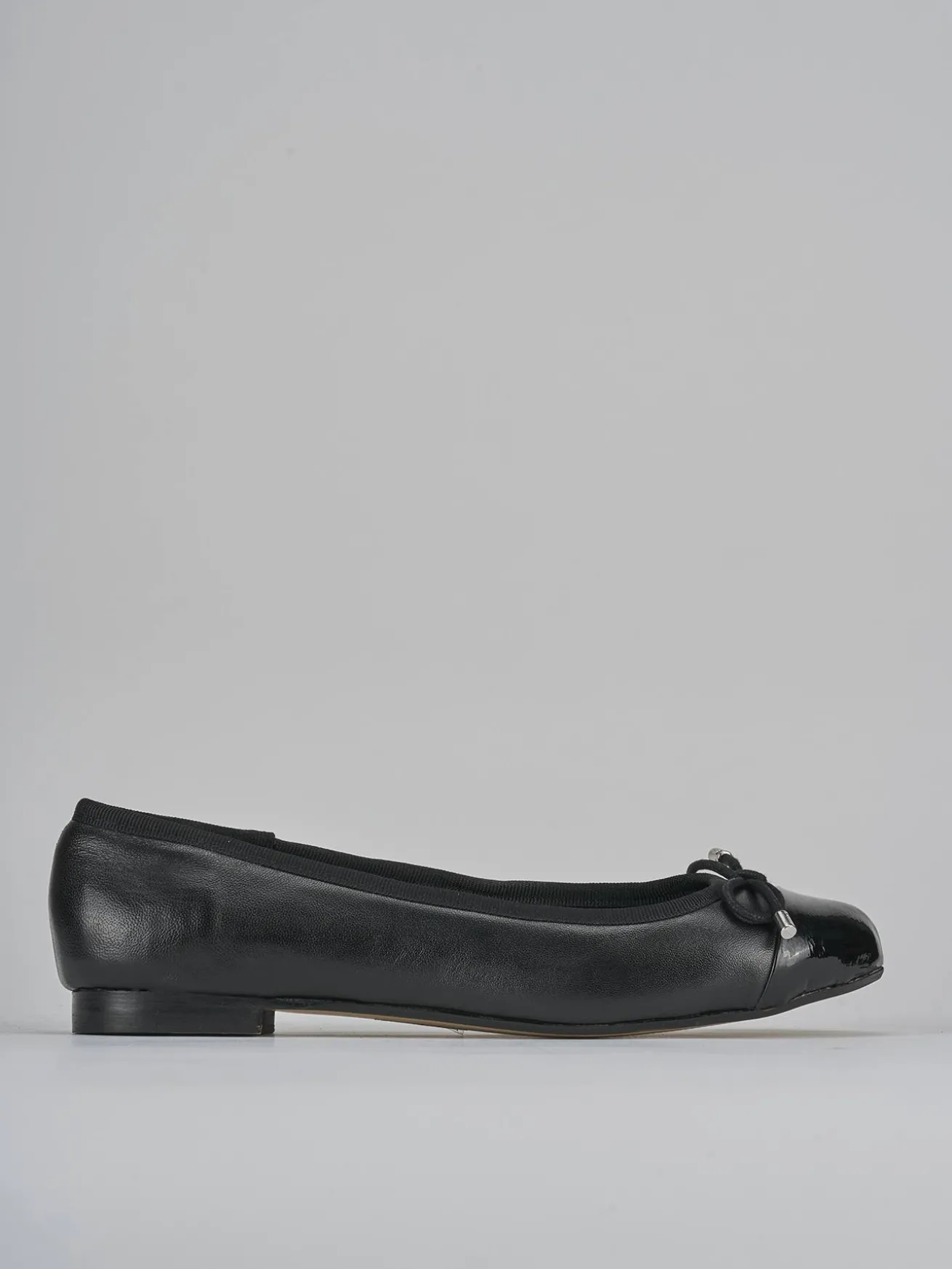 Ballerine tacco 1cm vernice nero
