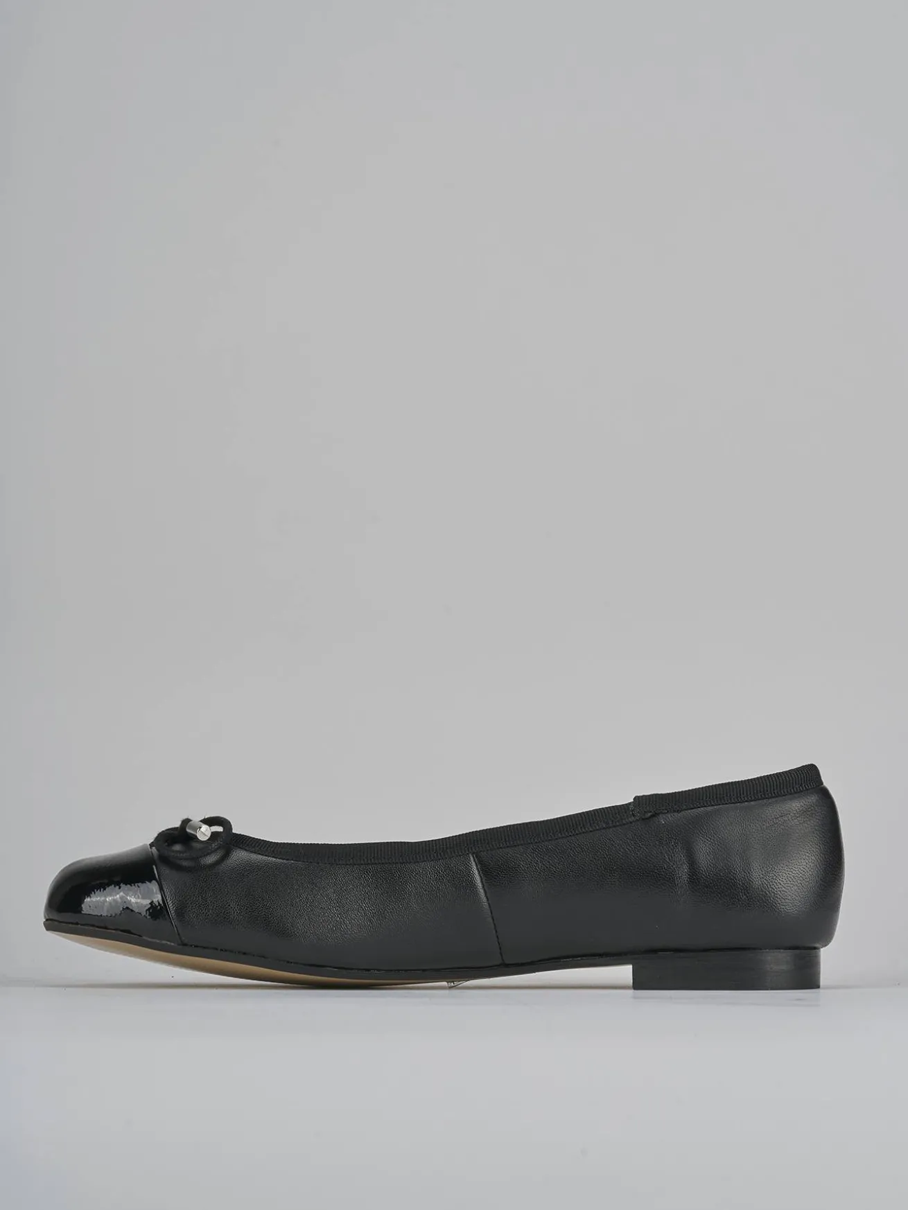 Ballerine tacco 1cm vernice nero