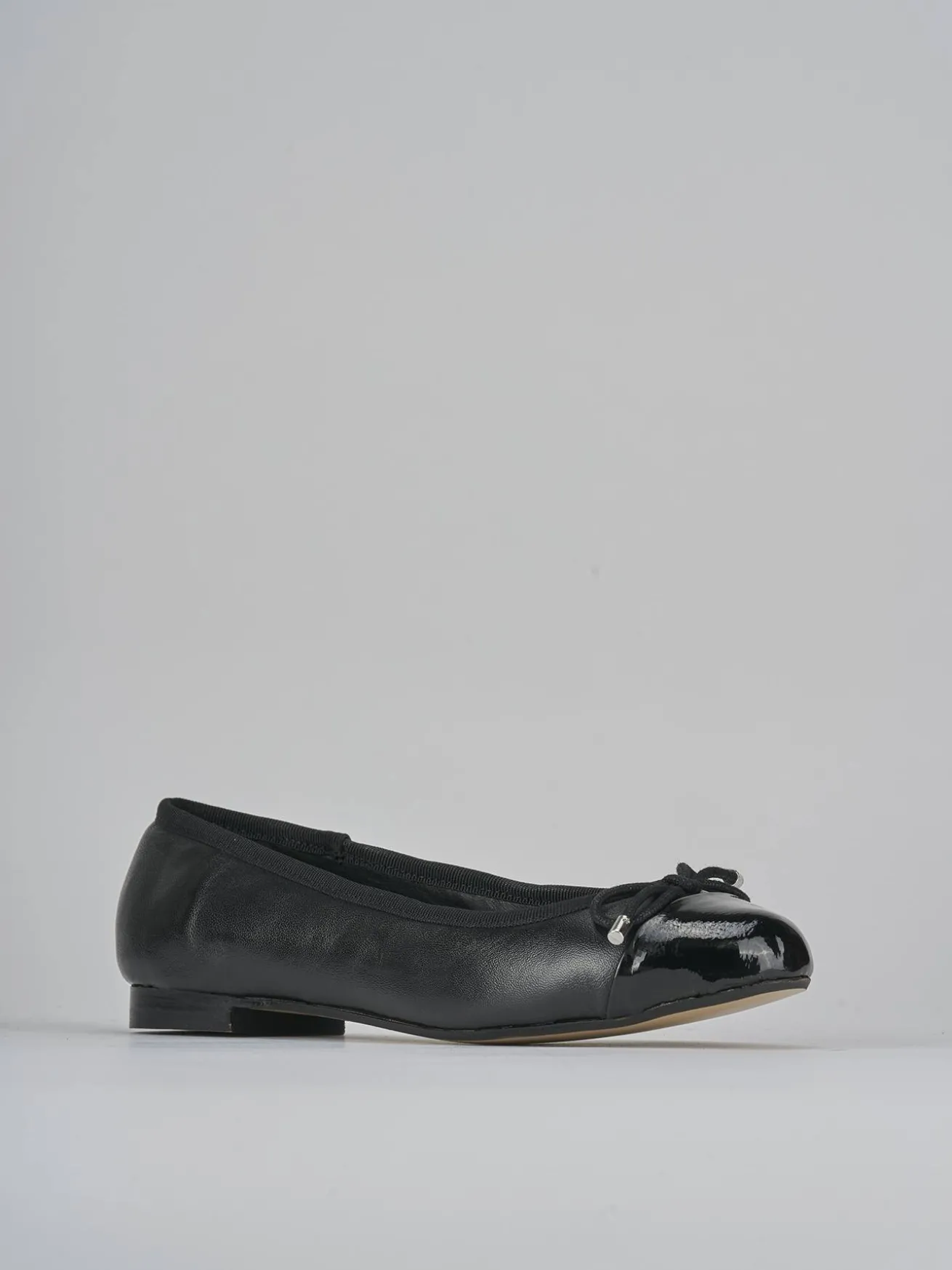 Ballerine tacco 1cm vernice nero