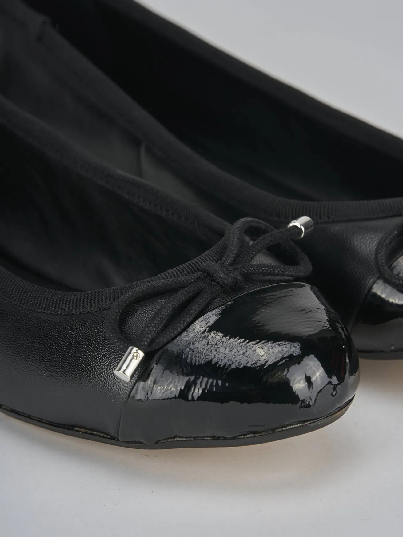 Ballerine tacco 1cm vernice nero