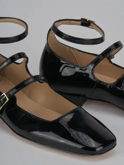 Ballerine tacco 1cm vernice nero