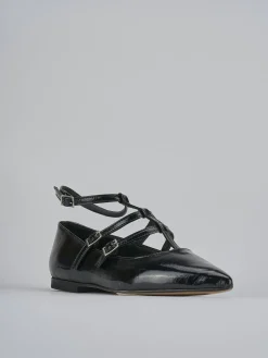 Ballerine tacco 1cm vernice nero