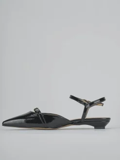 Ballerine tacco 2cm vernice nero