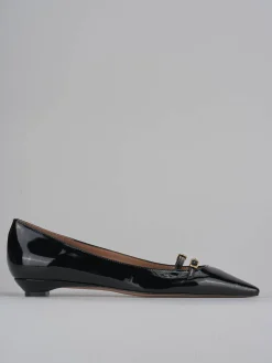 Ballerine tacco 2cm vernice nero