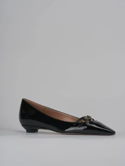Ballerine tacco 2cm vernice nero
