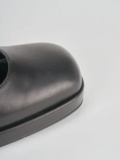 Bebe' tacco 5 cm nero pelle