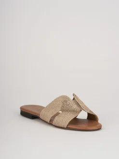 Ciabatta tacco 1 cm rosa pelle