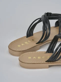 Ciabatta tacco 1 cm nero pelle