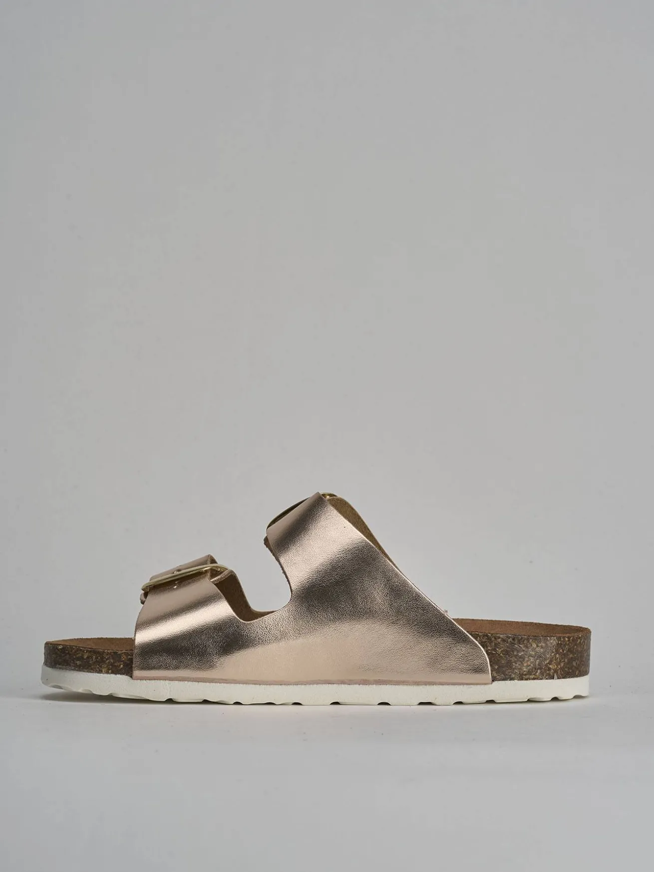 Ciabatta tacco 1 cm rosa laminato