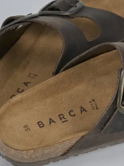 Ciabatta tacco 1 cm testa nabuk