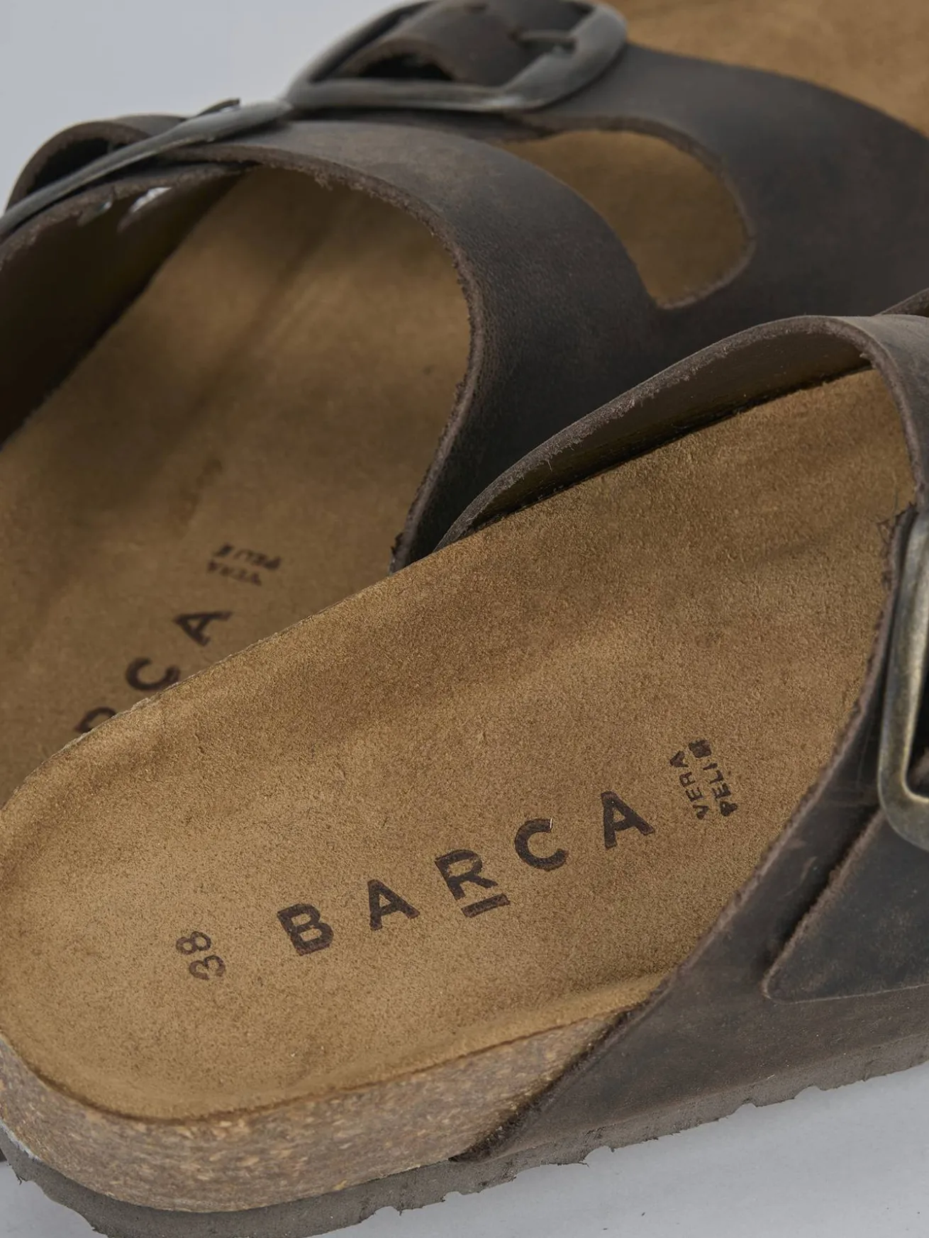 Ciabatta tacco 1 cm testa nabuk