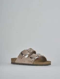 Ciabatte camoscio beige