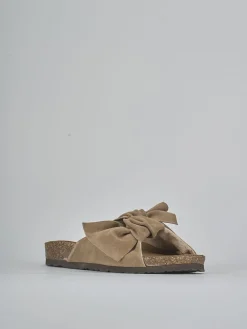 Ciabatte camoscio beige