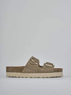 Ciabatte camoscio beige