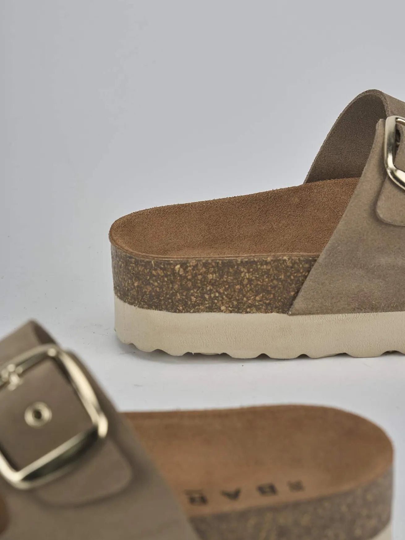 Ciabatte camoscio beige