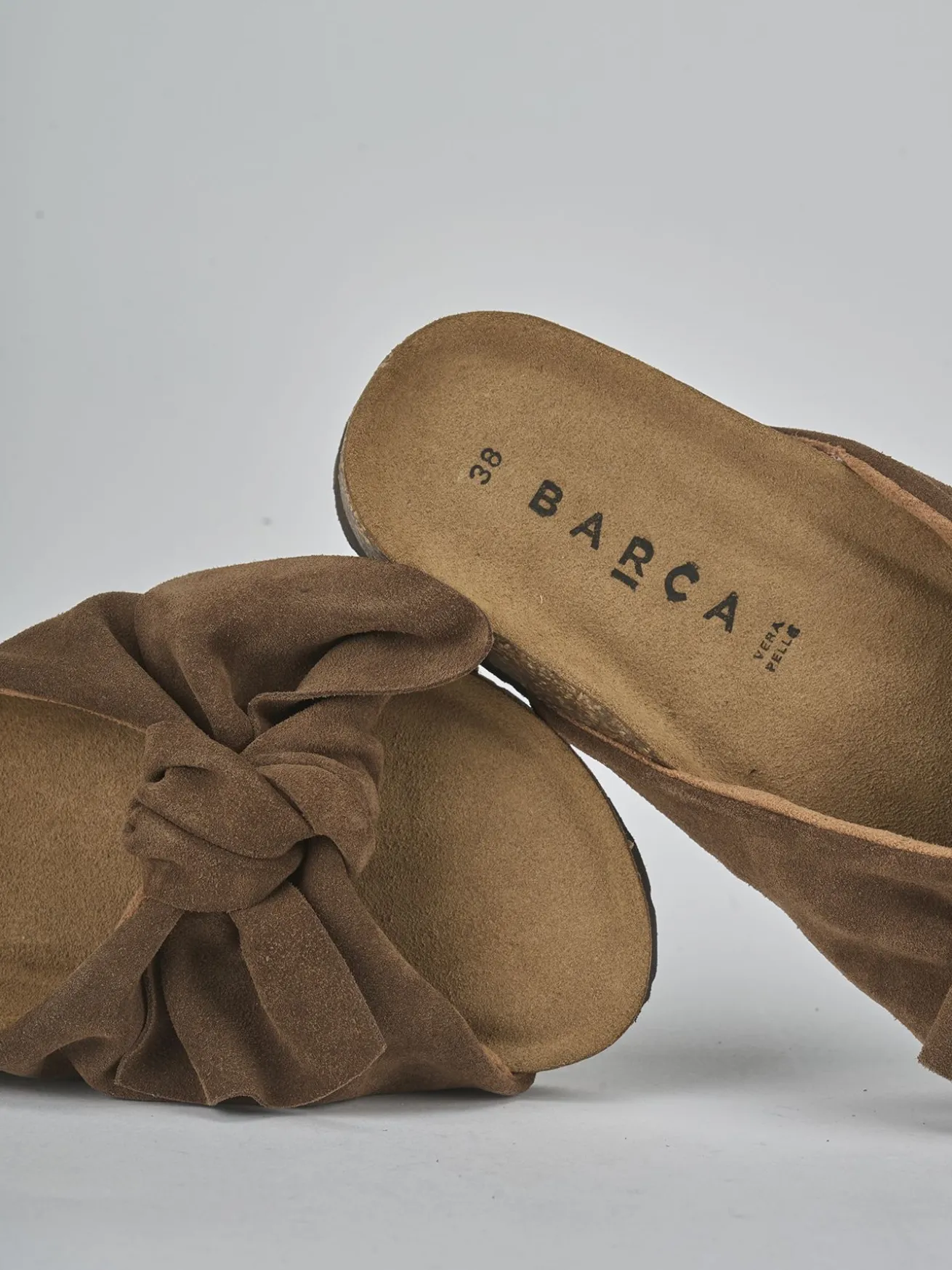 Ciabatte camoscio testa