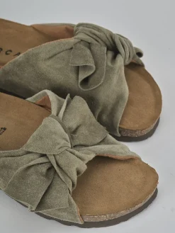 Ciabatte camoscio verde