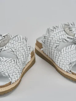 Ciabatte pelle bianco