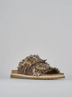 Ciabatte pelle bronzo