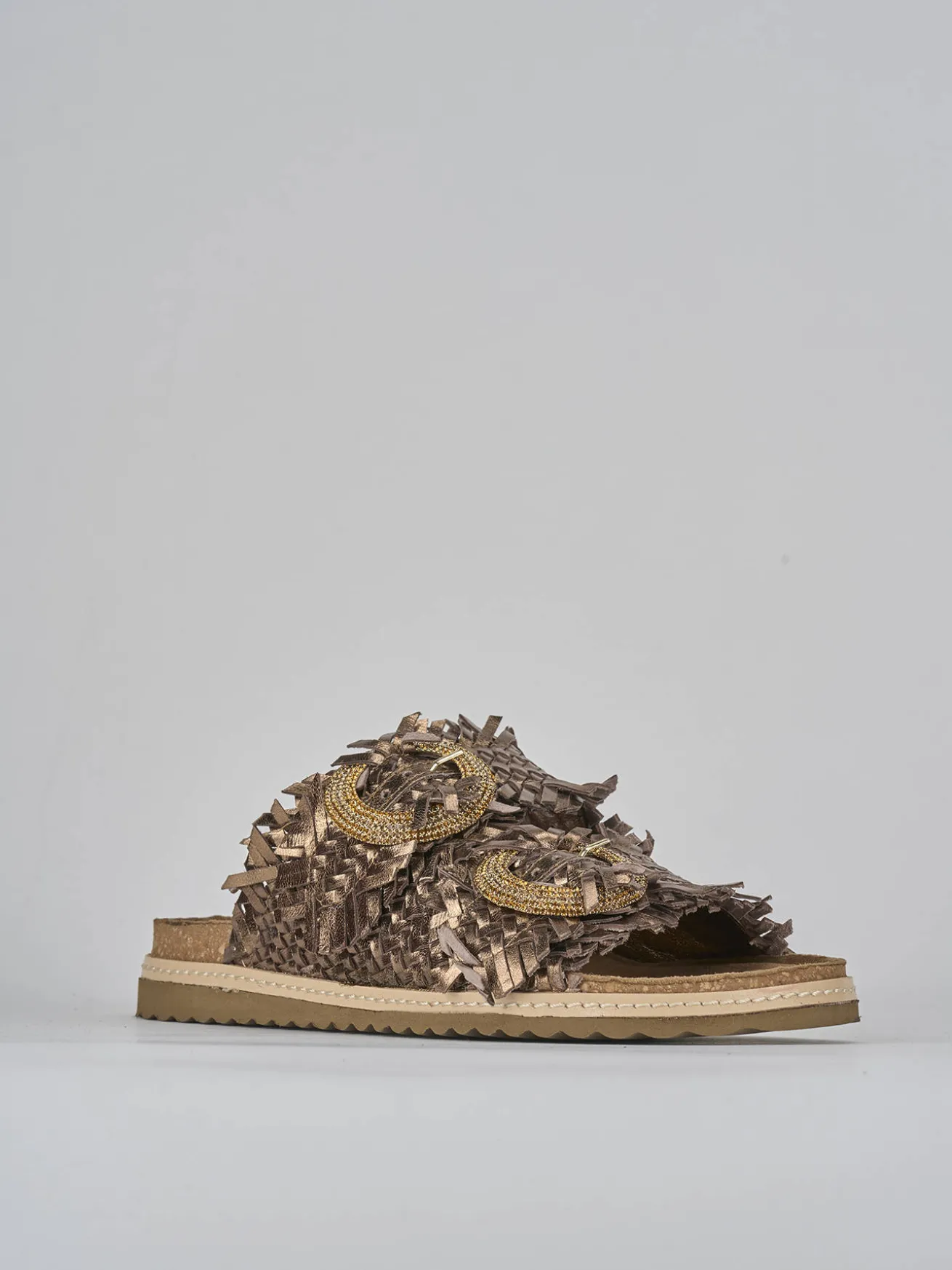 Ciabatte pelle bronzo