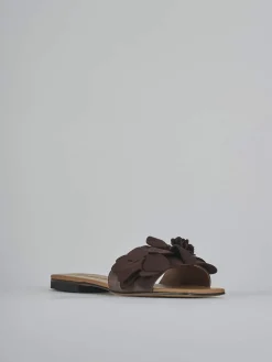 Ciabatte tacco 1cm camoscio testa