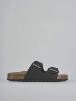 Ciabatte tacco 1cm camoscio testa