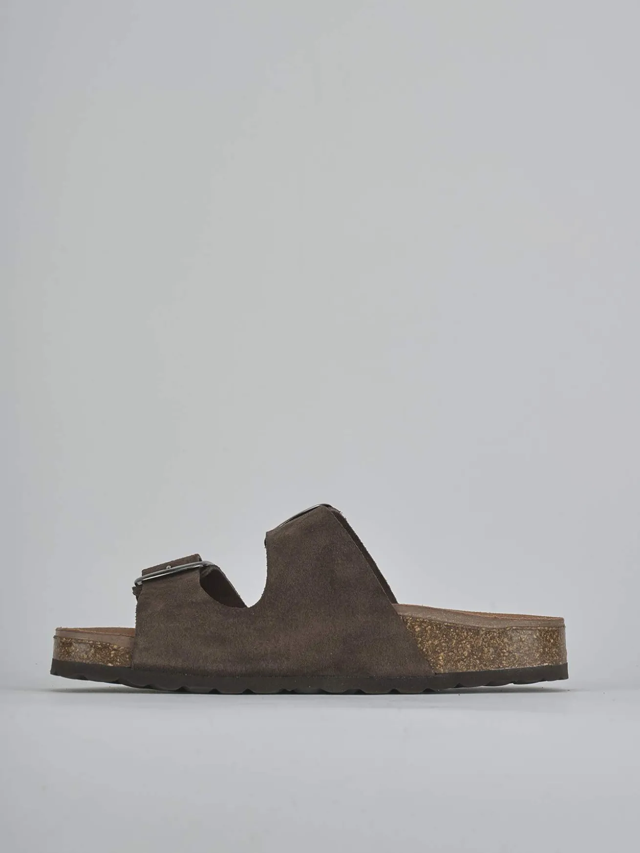 Ciabatte tacco 1cm camoscio testa