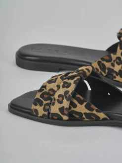 Ciabatte tacco 1cm cavallino multicolor