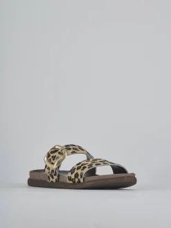 Ciabatte tacco 1cm cavallino multicolor