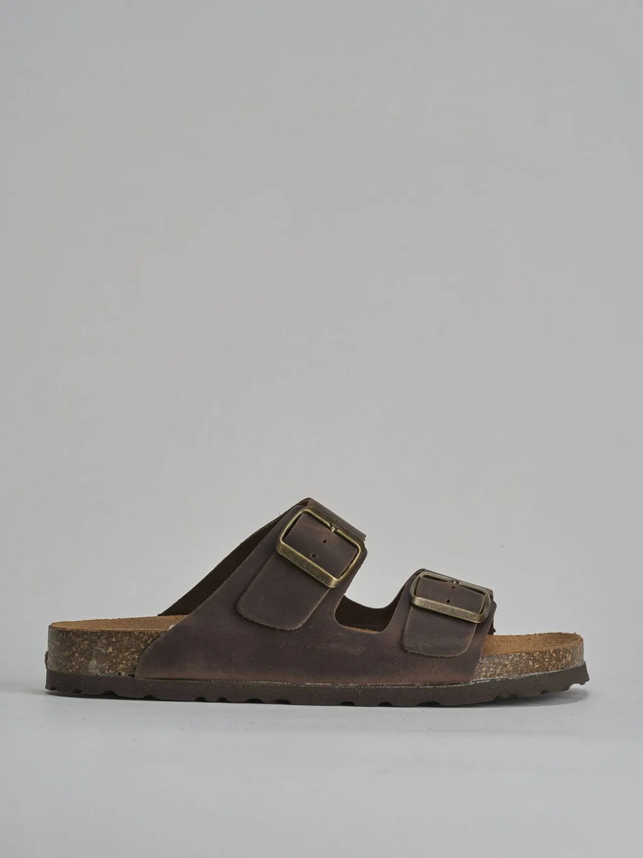 Ciabatte tacco 1cm nabuk testa