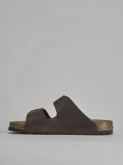 Ciabatte tacco 1cm nabuk testa