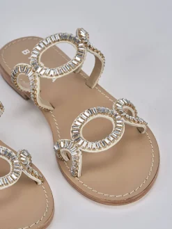 Ciabatte tacco 1cm pelle bianco