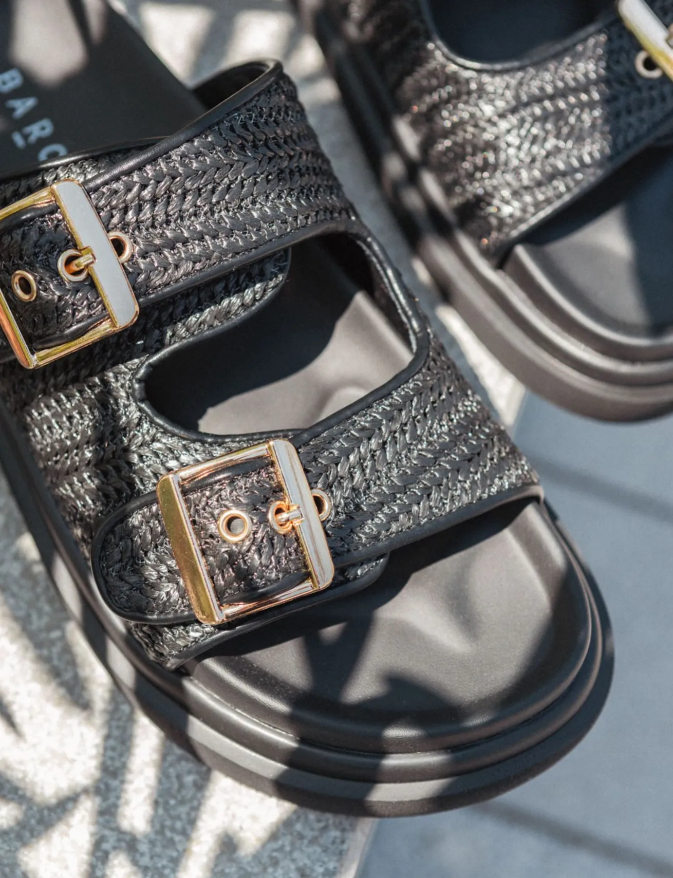 Ciabatte tacco 1cm pelle nero