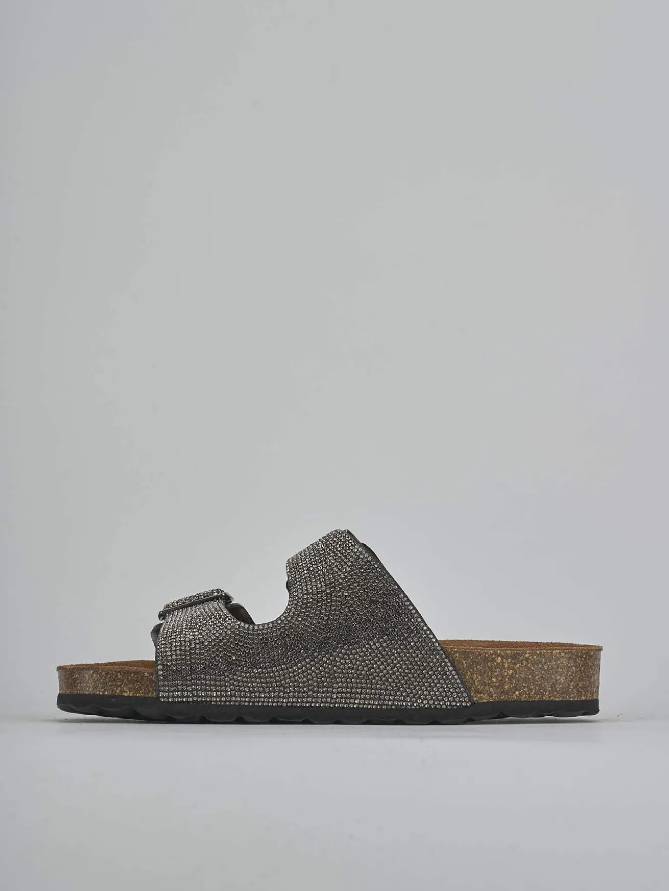 Ciabatte tacco 1cm pelle nero